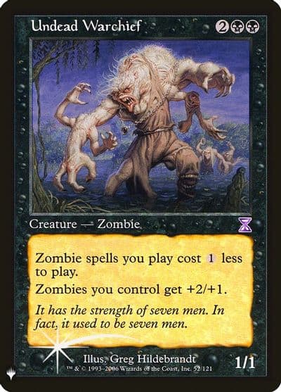 Undead Warchief The List Reprints Magic card