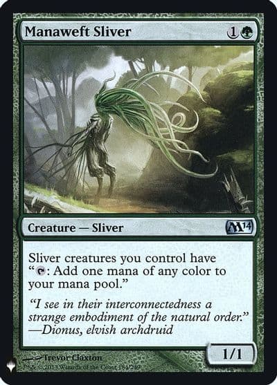 Manaweft Sliver M14 The List Reprints Magic card