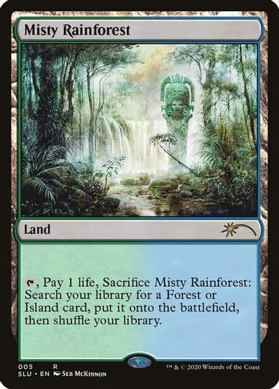 Misty Rainforest Secret Lair Series Magic card