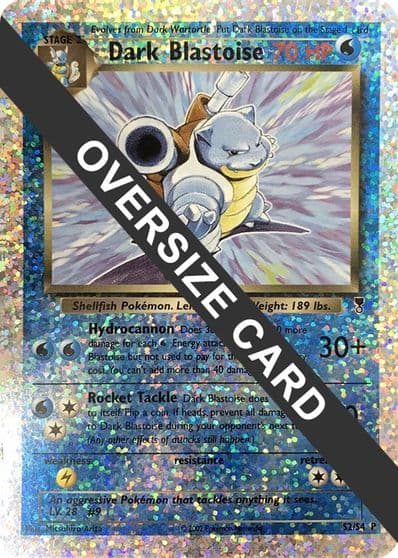 Dark Blastoise - S2/S4 (Box Topper) Jumbo Cards Pokemon card