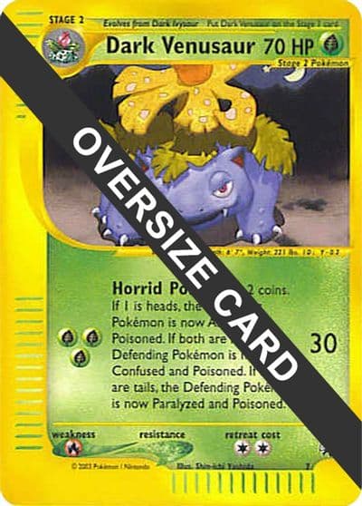 Dark Venusaur - 7 (Best of Game 7 Promo) Jumbo Cards Pokemon card
