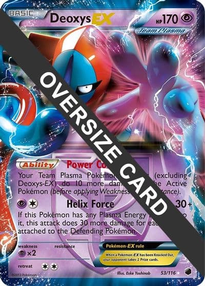 Deoxys EX (Plasma Freeze) Jumbo Cards Pokemon card