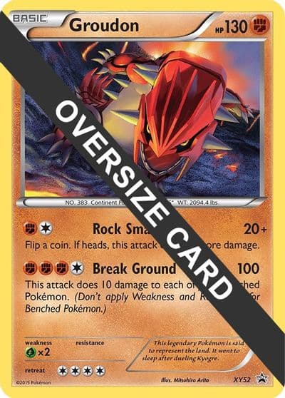 Groudon - XY52 (XY Black Star Promo) Jumbo Cards Pokemon card