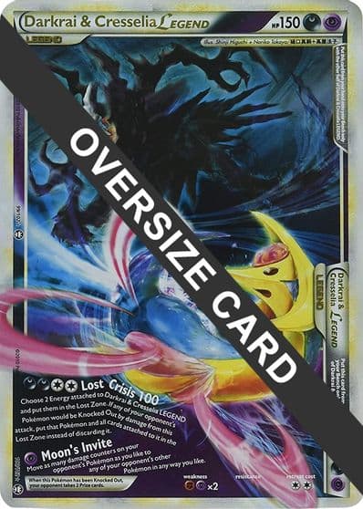 Darkrai & Cresselia Legend & 100/102 (Single Oversized Promo) Jumbo Cards Pokemon card