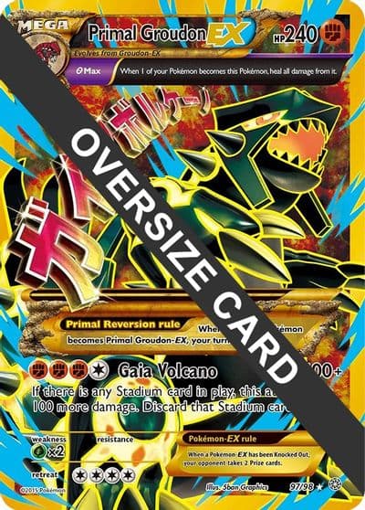 Primal Groudon EX Jumbo Cards Pokemon card
