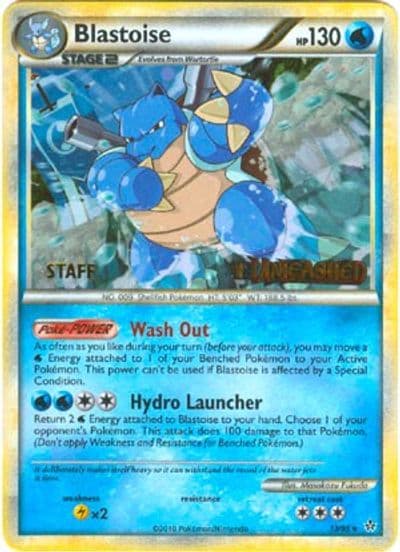 Blastoise (Prerelease) [Staff] HGSS Promos Pokemon card