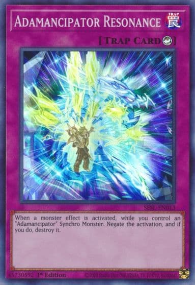 Adamancipator Resonance Secret Slayers Yu-Gi-Oh! card