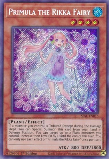 Primula the Rikka Fairy Secret Slayers Yu-Gi-Oh! card