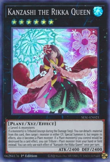 Kanzashi the Rikka Queen Secret Slayers Yu-Gi-Oh! card