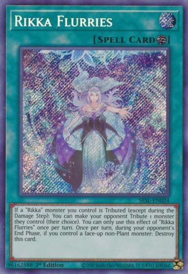 Rikka Flurries Secret Slayers Yu-Gi-Oh! card