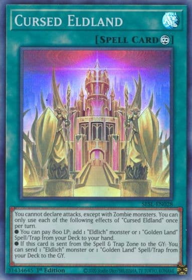 Cursed Eldland Secret Slayers Yu-Gi-Oh! card