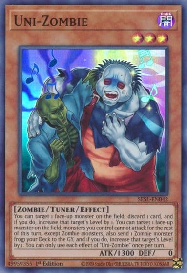 Uni Zombie Secret Slayers Yu-Gi-Oh! card