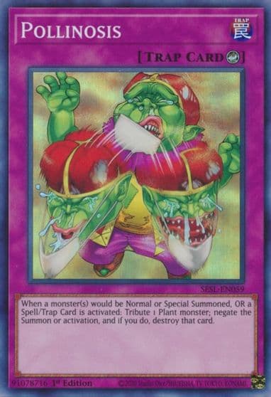 Pollinosis Secret Slayers Yu-Gi-Oh! card