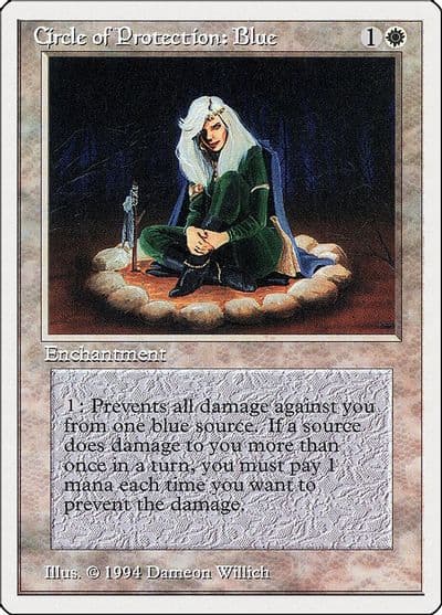Circle of Protection Blue Summer Magic Magic card