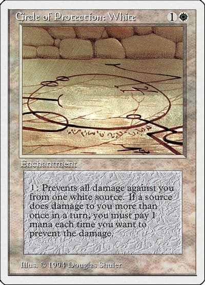 Circle of Protection White Summer Magic Magic card