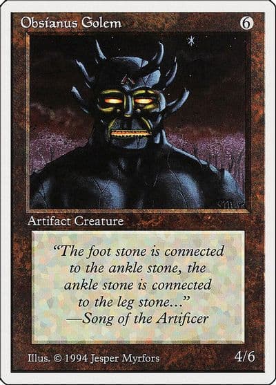 Obsianus Golem Summer Magic Magic card