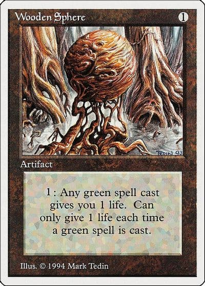 Wooden Sphere Summer Magic Magic card