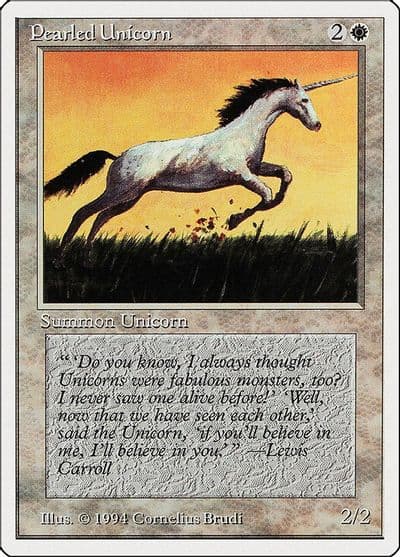 Pearled Unicorn Summer Magic Magic card