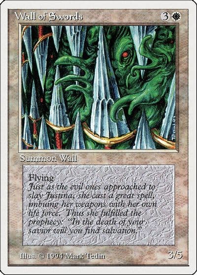 Wall of Swords Summer Magic Magic card