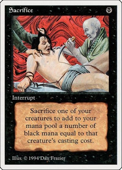Sacrifice Summer Magic Magic card