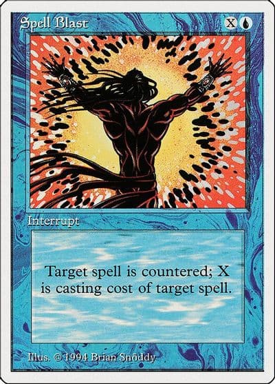 Spell Blast Summer Magic Magic card