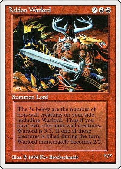 Keldon Warlord Summer Magic Magic card