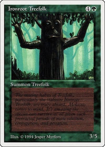 Ironroot Treefolk Summer Magic Magic card