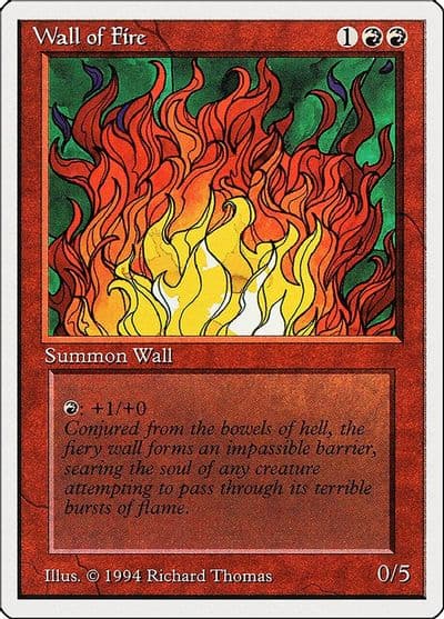 Wall of Fire Summer Magic Magic card