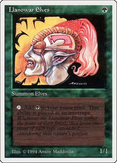 Llanowar Elves Summer Magic Magic card