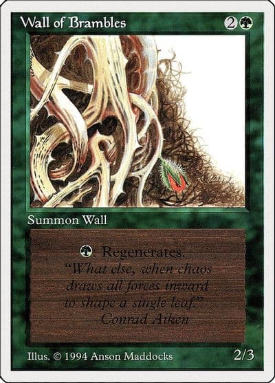 Wall of Brambles Summer Magic Magic card