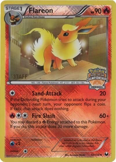 Flareon (Regional Championships) [Staff] League & Championship Cards Pokemon card