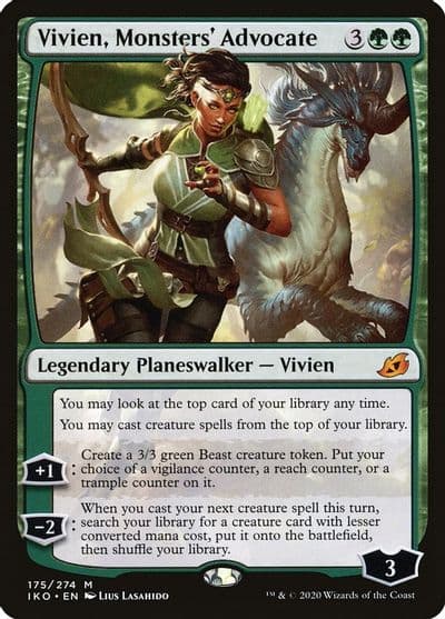 Vivien Monsters Advocate Ikoria: Lair of Behemoths Magic card