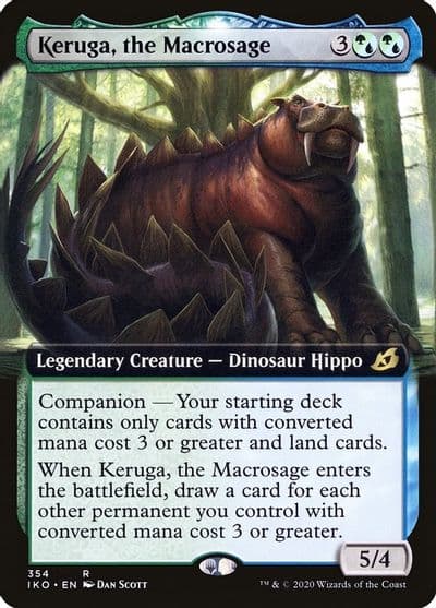 Keruga the Macrosage Extended Art Ikoria: Lair of Behemoths Magic card