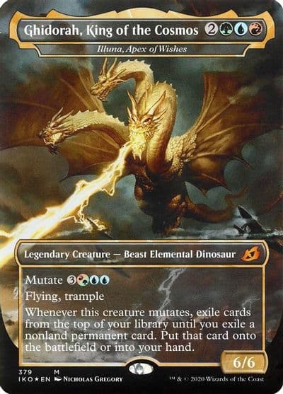 Ghidorah King of the Cosmos Illuna Apex of Wishes Ikoria: Lair of Behemoths Magic card