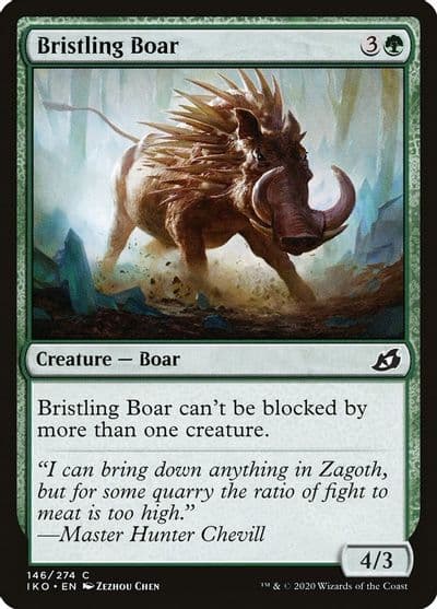 Bristling Boar Ikoria: Lair of Behemoths Magic card