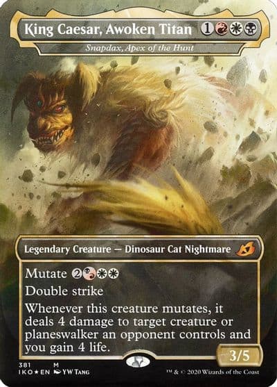 King Caesar Awoken Titan Snapdax Apex of the Hunt Ikoria: Lair of Behemoths Magic card