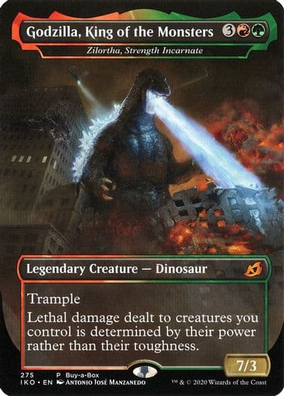 Godzilla King of the Monsters Zilortha Strength Incarnate Buy-A-Box Promos Magic card
