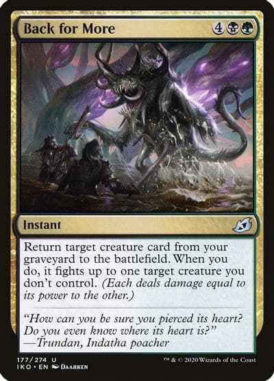 Back for More Ikoria: Lair of Behemoths Magic card