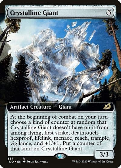 Crystalline Giant Extended Art Ikoria: Lair of Behemoths Magic card
