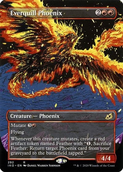 Everquill Phoenix Showcase Ikoria: Lair of Behemoths Magic card