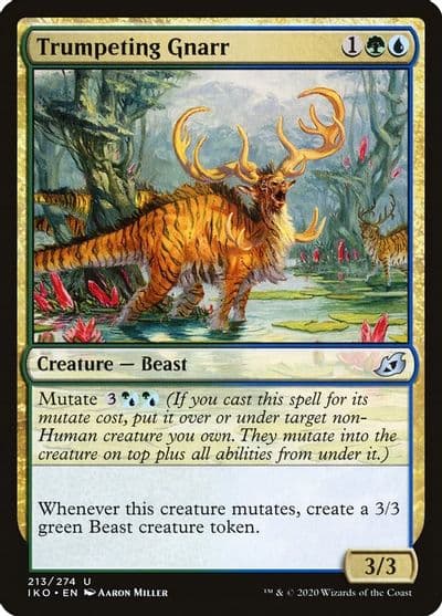 Trumpeting Gnarr Ikoria: Lair of Behemoths Magic card
