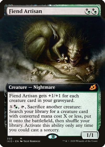 Fiend Artisan Extended Art Ikoria: Lair of Behemoths Magic card