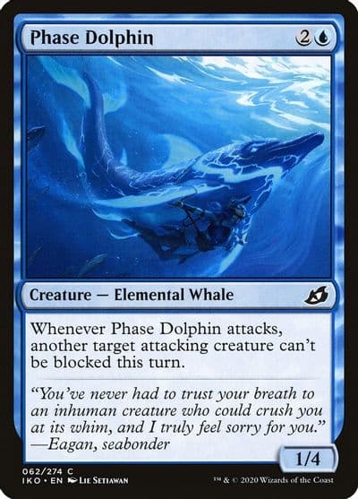Phase Dolphin Ikoria: Lair of Behemoths Magic card