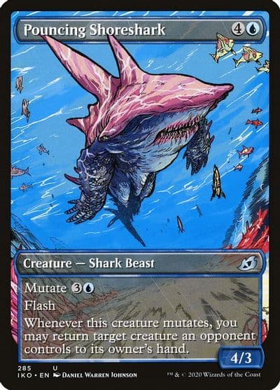 Pouncing Shoreshark Showcase Ikoria: Lair of Behemoths Magic card