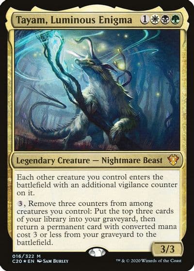 Tayam Luminous Enigma Commander 2020 Magic card