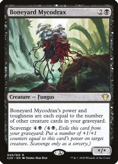 Boneyard Mycodrax Commander 2020 Magic card