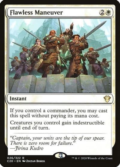 Flawless Maneuver Commander 2020 Magic card