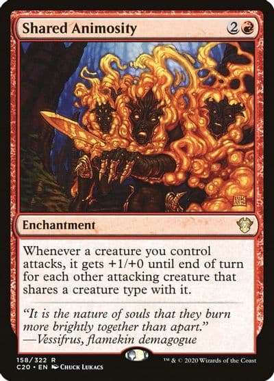 Shared Animosity Commander 2020 Magic card