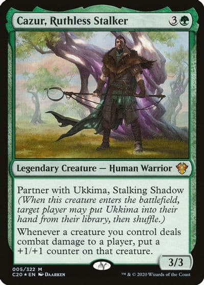 Cazur Ruthless Stalker Commander 2020 Magic card