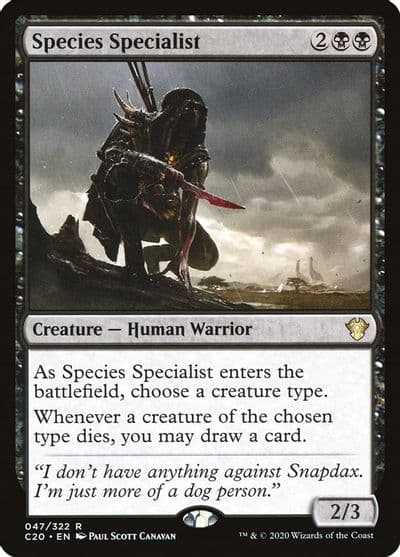 Species Specialist Commander 2020 Magic card